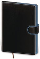 Diary 2021 daily A5 Flip - black / blue - Planner
