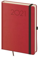 Diary 2021 daily A5 New Praga - red - Planner