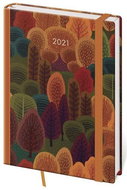 Diary 2021 daily A5 Vario - Trees with rubber band - Planner