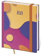 Diary 2021 daily B6 Vario - Bubles with rubber band - Planner
