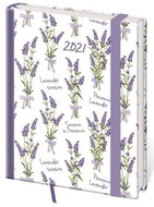 Diary 2021 daily B6 Vario - Lavender with rubber band - Planner