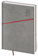 Diary 2021 weekly A5 Grife - gray / red - Planner