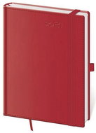 Diary 2021 weekly B6 double Red with a loop on the pen - Planner