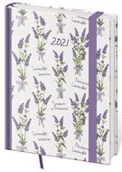 Diary 2021 weekly B6 Vario - Lavender with rubber band - Planner