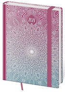 Diary 2021 weekly B6 Vario - Mandala with rubber band - Planner