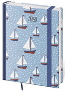 Diary 2021 weekly B6 Vario - Marine with rubber band - Planner