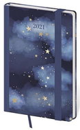 Diary 2021 weekly pocket Vario - Night with rubber band - Planner