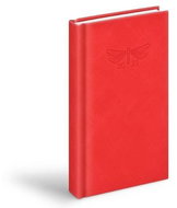 Diary 2021 D802 PU red 90x170 mm - Planner