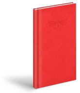 Diary 2021 T806 PU red 90x170 mm - Planner