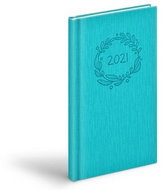 Diary 2021 T806 PU turquoise 90x170 mm - Planner
