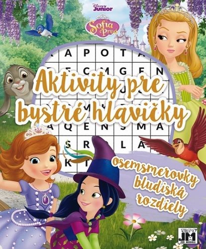 Aktivity pre bystré hlavičky Sofia prvá: osemsmerovky, bludiská, rozdiely - Kniha - Main image