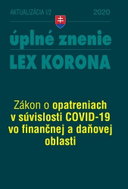 Aktualizácia I-2/2020 –LEX-KORONA – daňová a finančná oblasť - Kniha