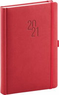 Daily diary Diamante 2021, red - Planner
