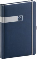 Daily diary Twill 2021, blue-silver - Planner