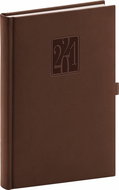 Daily diary Vivella Classic 2021, brown - Planner