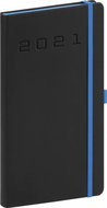 Pocket diary Nox 2021, black-blue - Planner