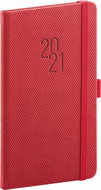 Pocket diary Diamante 2021, red - Planner