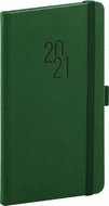 Pocket diary Diamante 2021, green - Planner