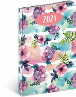 Cambio Fun 2021 Weekly Diary, Flowers, 15 × 21 cm - Planner