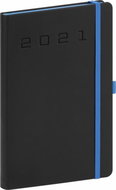 Weekly diary Nox 2021, black-blue, 15 × 21 cm - Planner
