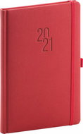 Weekly diary Diamante 2021, red, 15 × 21 cm - Planner