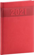 Weekly diary Aprint 2021, red, 15 × 21 cm - Planner