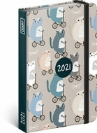 Cats weekly diary 2021, 11 x 16 cm - Planner