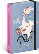 Weekly diary Lama 2021, 11 x 16 cm - Planner