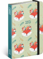 Fox Weekly Diary 2021, 11 x 16 cm - Planner