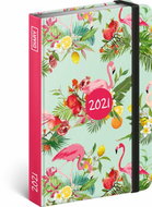 Flamingo Weekly Diary 2021, 11 x 16 cm - Planner