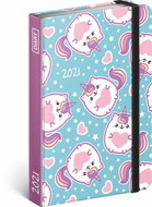 Unicorn Cat 2021 weekly diary, 11 x 16 cm - Planner