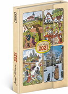 Weekly magnetic diary Josef Lada 2021, 11 x 16 cm - Planner