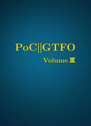 PoC or GTFO, Volume 3 - Kniha - Main image