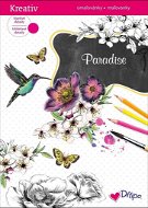 Kniha Paradise: omalovánky, třpytivé detaily - Kniha
