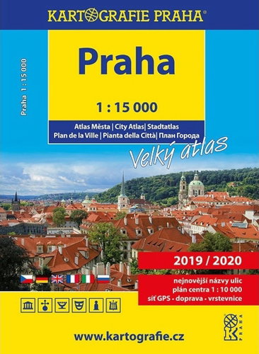 Praha 1 : 15 000: Velký atlas - Kniha - Main image