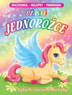Úžasné jednorožce: maľovanka - nálepky - panoráma - Colouring Book