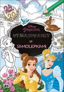 Coloring page with stickers Princesses - Colouring Book