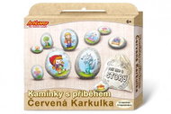 Painting on stones with Red Riding Hood story: creative set in box 19x16x4cm - Pebble Painting