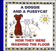 A Doggie and a Pussycat How They Were Washing the Floor - Kniha