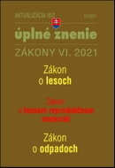 Aktualizácia VI/2 2021 Životné prostredie, odpadové a vodné hospodárstvo: Zákon č. 326/2005 Z. z. o  - Kniha