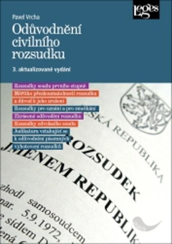 Odůvodnění civilního rozsudku - Kniha - Main image
