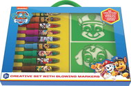 Kreativní set s foukacími fixy Tlapková patrola - Felt Tip Pens
