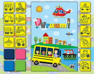 Zábavné razítkování Doprava - Children’s Stamps