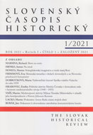 Slovenský časopis historický 1/2021 - Kniha