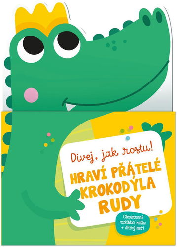 Hraví přátelé krokodýla Rudy: Oboustranná rozkládací knížka + dětský metr! - Kniha - Hlavní obrázek