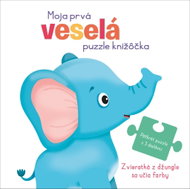 Moja prvá veselá puzzle knižôčka Zvieratká z džungle sa učia farby - Kniha
