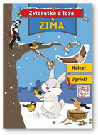 Zvieratká z lesa Zima: Nalep! Vyrieš! - Kniha
