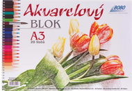 Akvarelový blok A3, čistý, 20 listů - Omalovánky