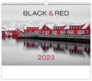 Black Red 2023 - nástěnný kalendář - Nástěnný kalendář