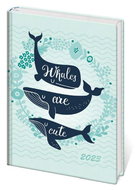 Diář 2023 A5 LYRA denní Whales - Diář